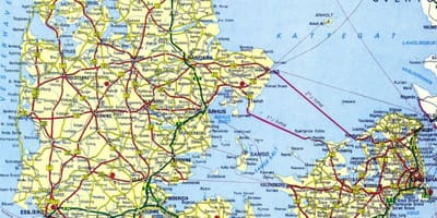Χάρτης της road δανία